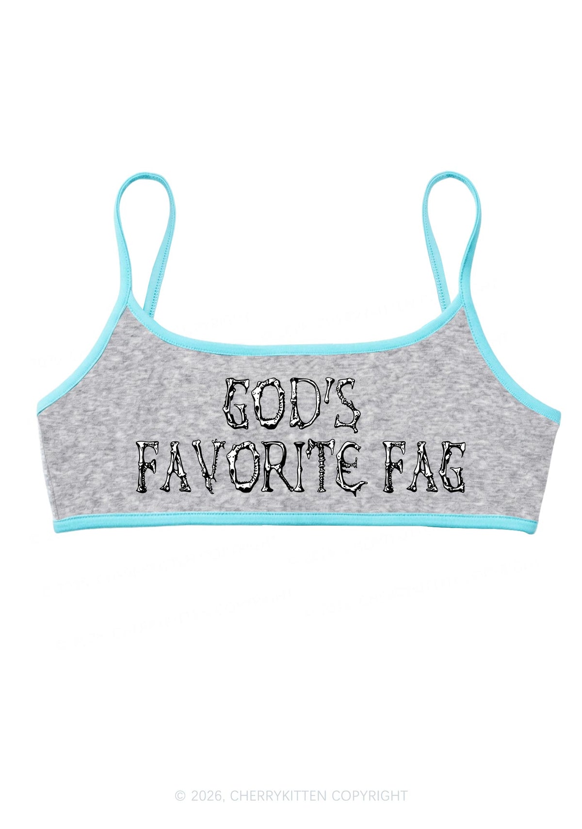 Halloween Gods Favorite Fag Y2K Super Crop Cami Cherrykitten