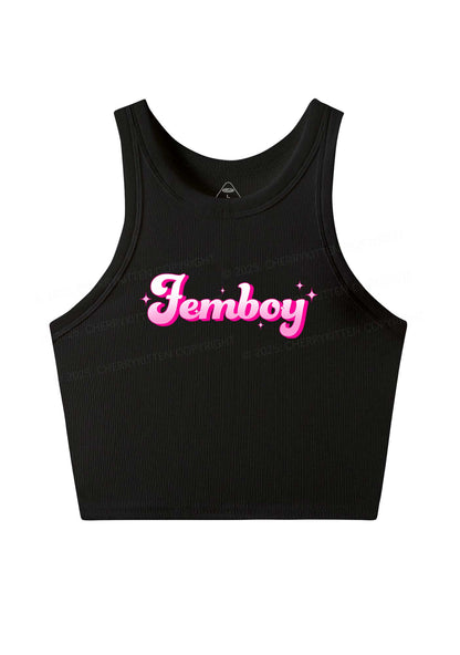 Femboy Pride Y2K Crop Tank Top Cherrykitten