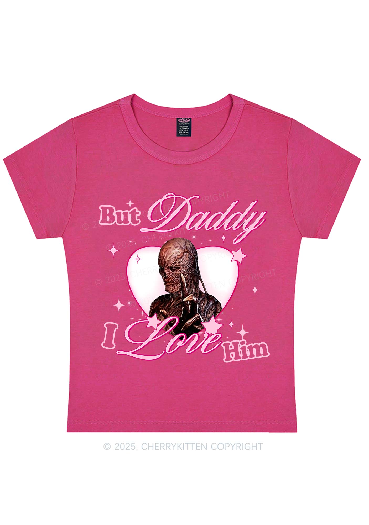 Daddy I Love VN Y2K Baby Tee Cherrykitten