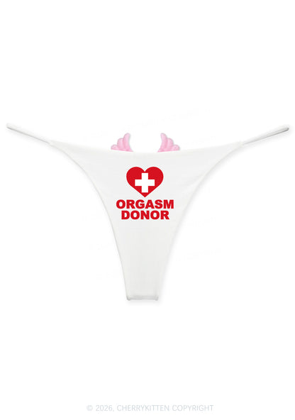 Orgxsm Donor Y2K Goth Angel Wings Bikini String Thong Cherrykitten