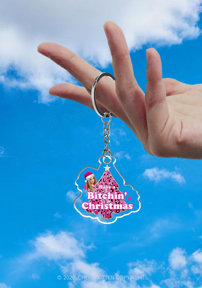 Christmas Bxxchin 1Pc Y2K Keychain Cherrykitten