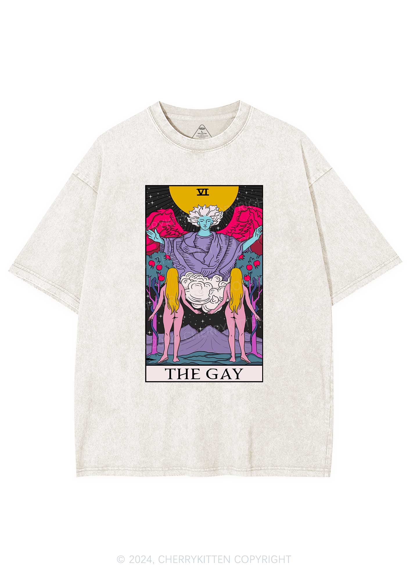 The Gay Witch Y2K Washed Tee Cherrykitten