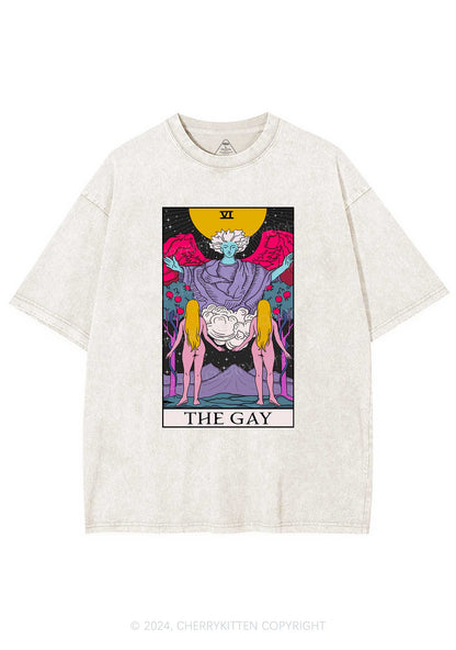 The Gay Witch Y2K Washed Tee Cherrykitten