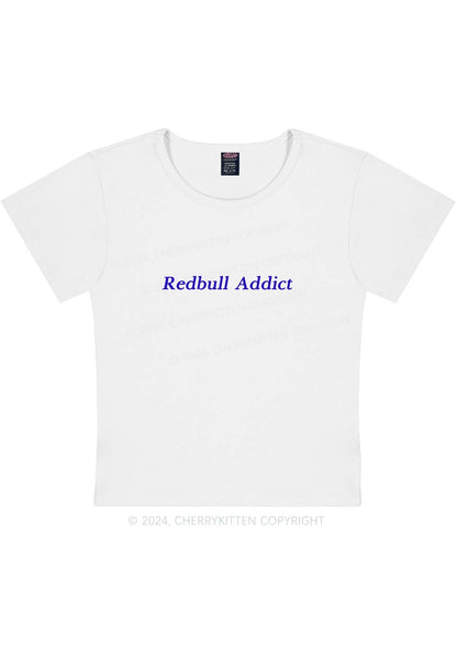 Curvy Redbull Addict Y2K Baby Tee Cherrykitten