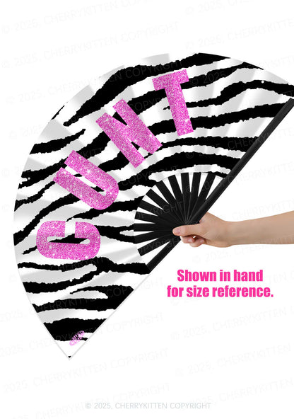 Glitter Cxxt Y2K Rave Hand Fan Cherrykitten
