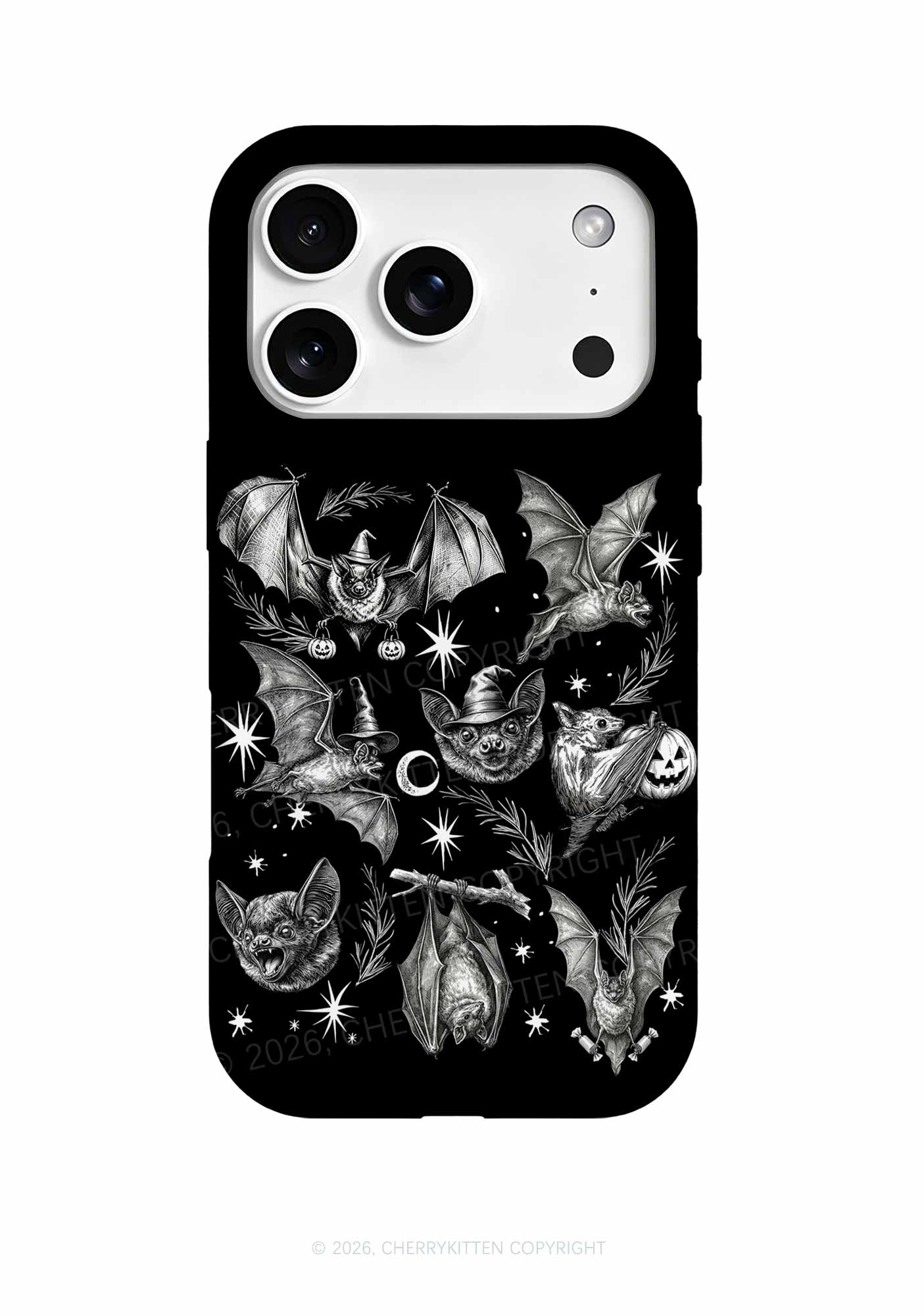 Halloween Bat Wizard Hat Y2K Phone Case Cherrykitten