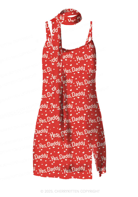 Yes Daddy Y2K Mesh Slip Dress Cherrykitten