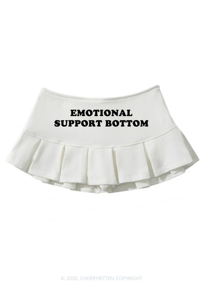 Emotional Support Bottom Pride Y2K Mini Pleated Skirts Cherrykitten