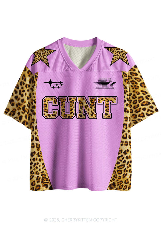 Custom Pink Cxxt Leopard Y2K Sport Jersey Shirts Cherrykitten