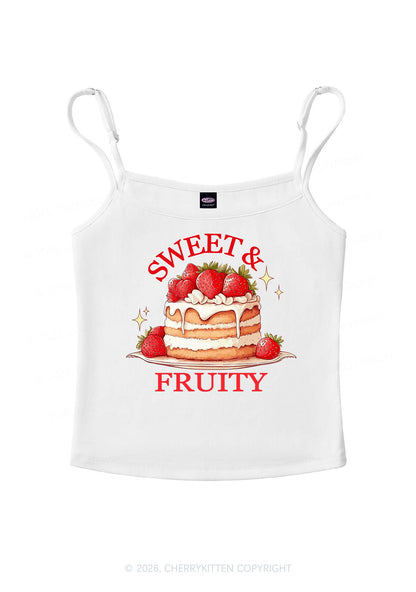 Sweet And Fruity Cake Pride Y2K Spaghetti Strap Cami Cherrykitten