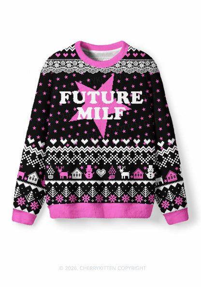 Future Mxxf Y2K Christmas Knit Sweatshirt Cherrykitten