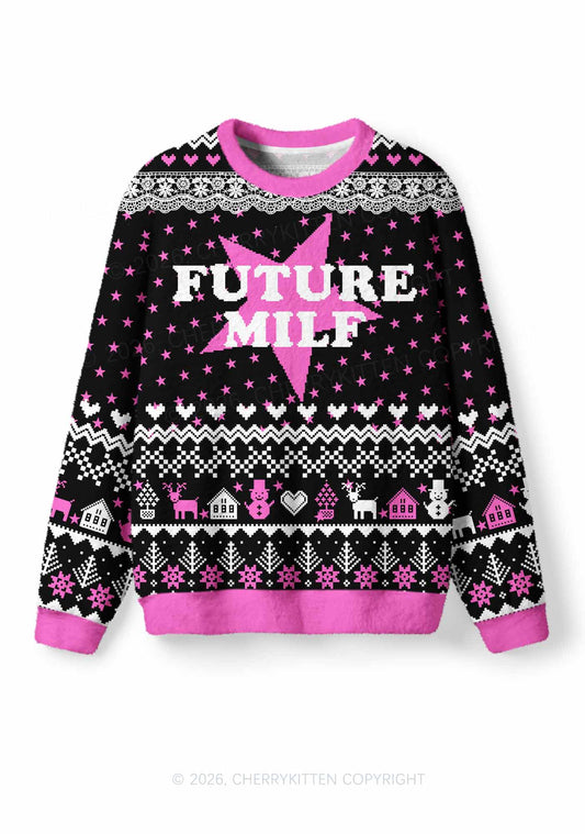 Future Mxxf Y2K Christmas Knit Sweatshirt Cherrykitten