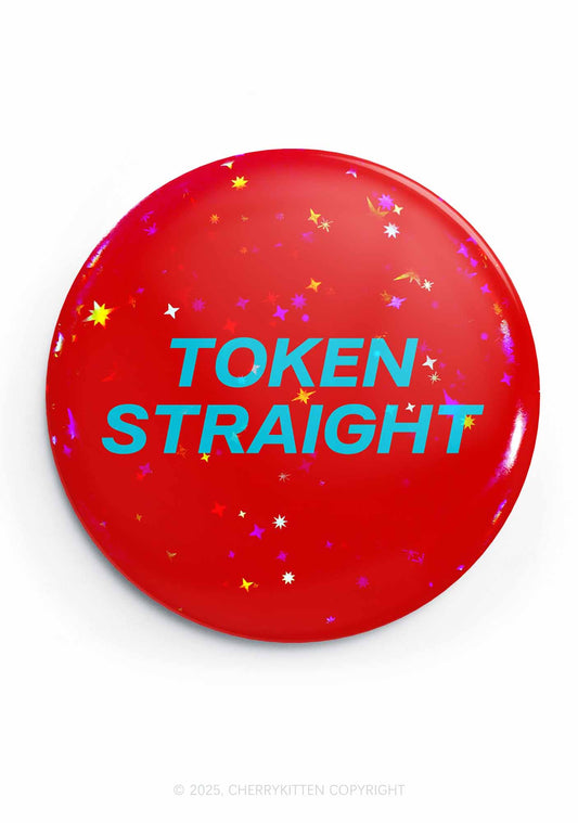Token Straight Pride 1Pc Y2K Pin Badge Cherrykitten