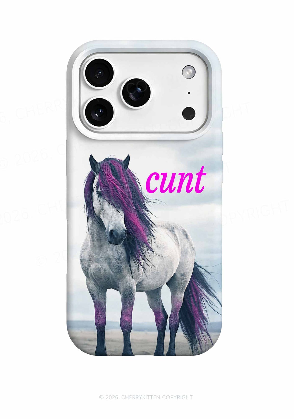 Purple Mane Horse Cxxt Y2K Phone Case Cherrykitten
