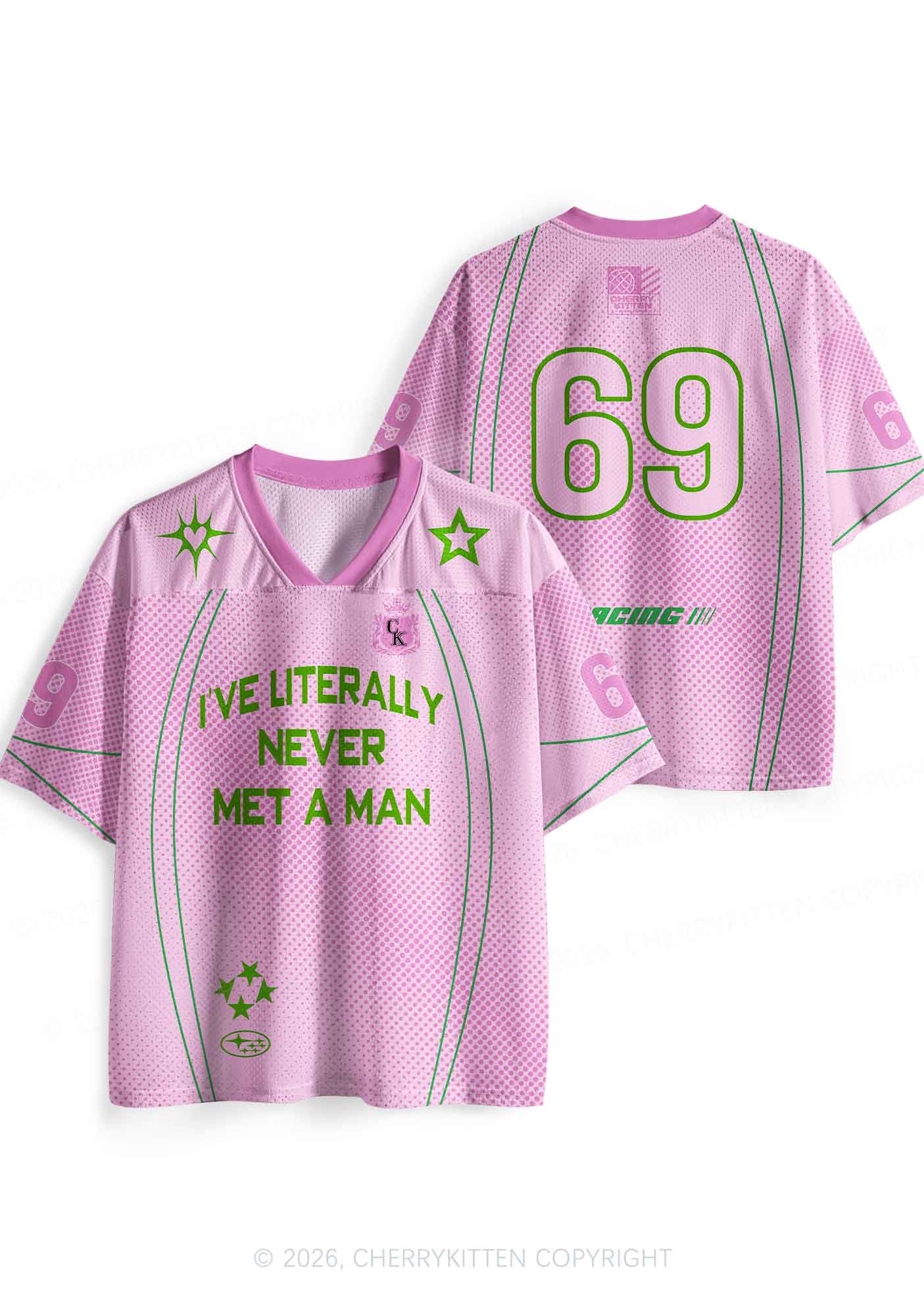 Never Met A Man Pride Y2K Sport Jersey Shirts Cherrykitten