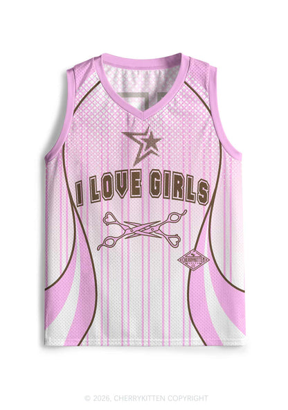 I Love Girls Scissors Pride Y2K Sport Jersey Tank Cherrykitten