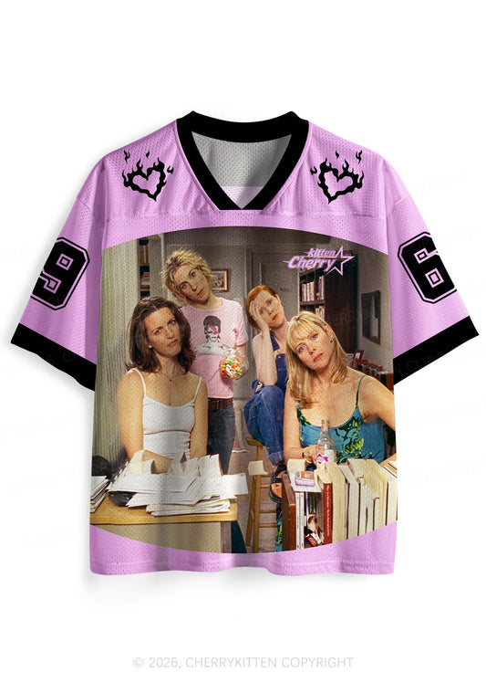Girl Puzzled Y2K Sport Jersey Shirts Cherrykitten