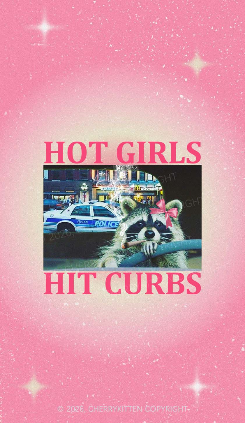 Hot Girls Hit Curbs Y2K Phone Case Cherrykitten