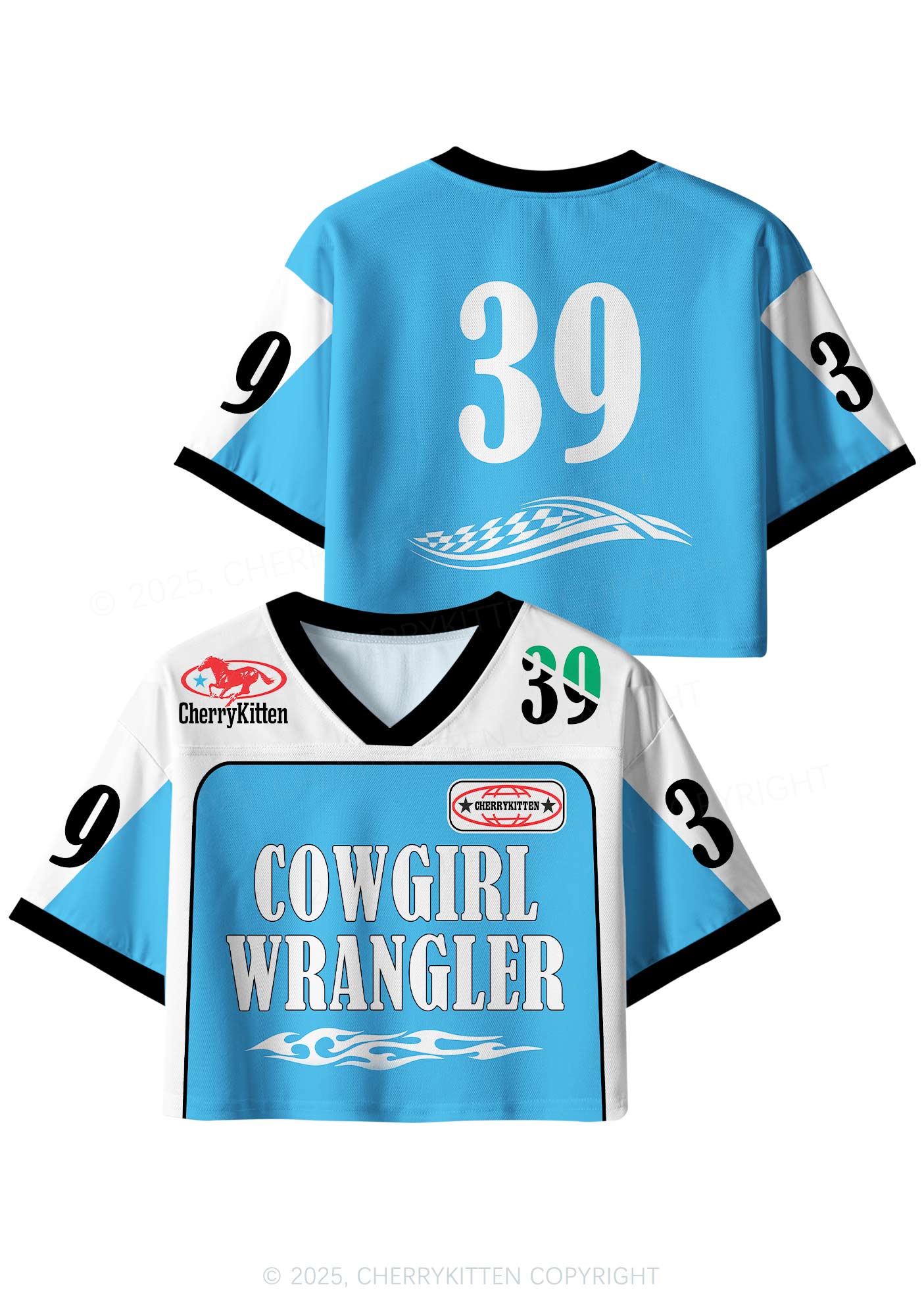 Custom Cowgirl Wrangler Pride Y2K Crop Sport Jersey Shirts Cherrykitten