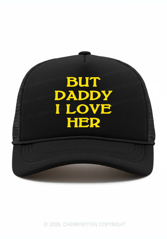But Daddy I Love Her Pride Y2K Trucker Hat Cherrykitten