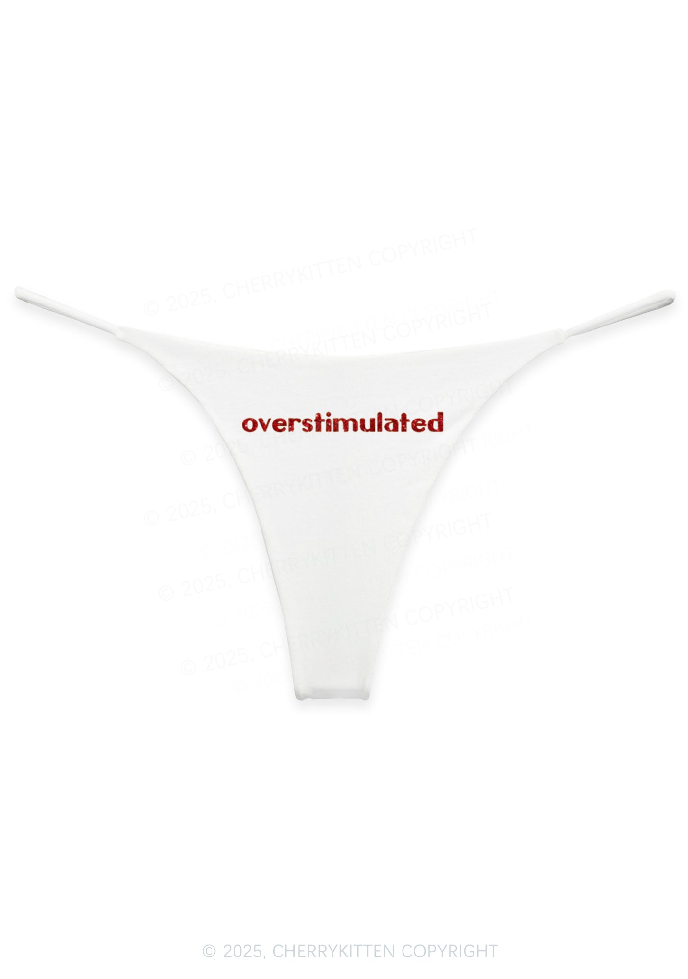 Glitter Overstimulated Y2K Bikini String Thong Cherrykitten