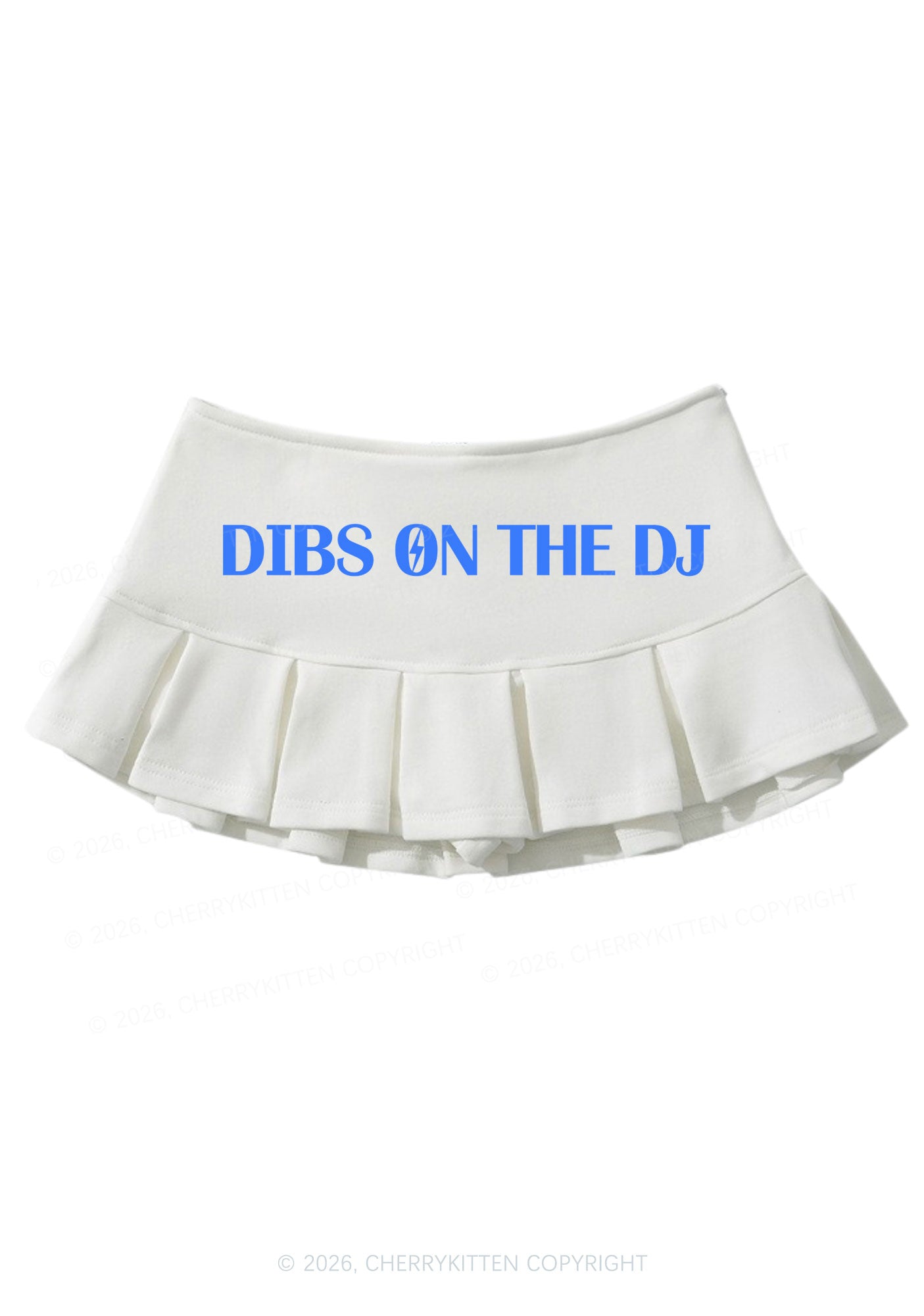 Dibs On The DJ Y2K Mini Pleated Skirts Cherrykitten
