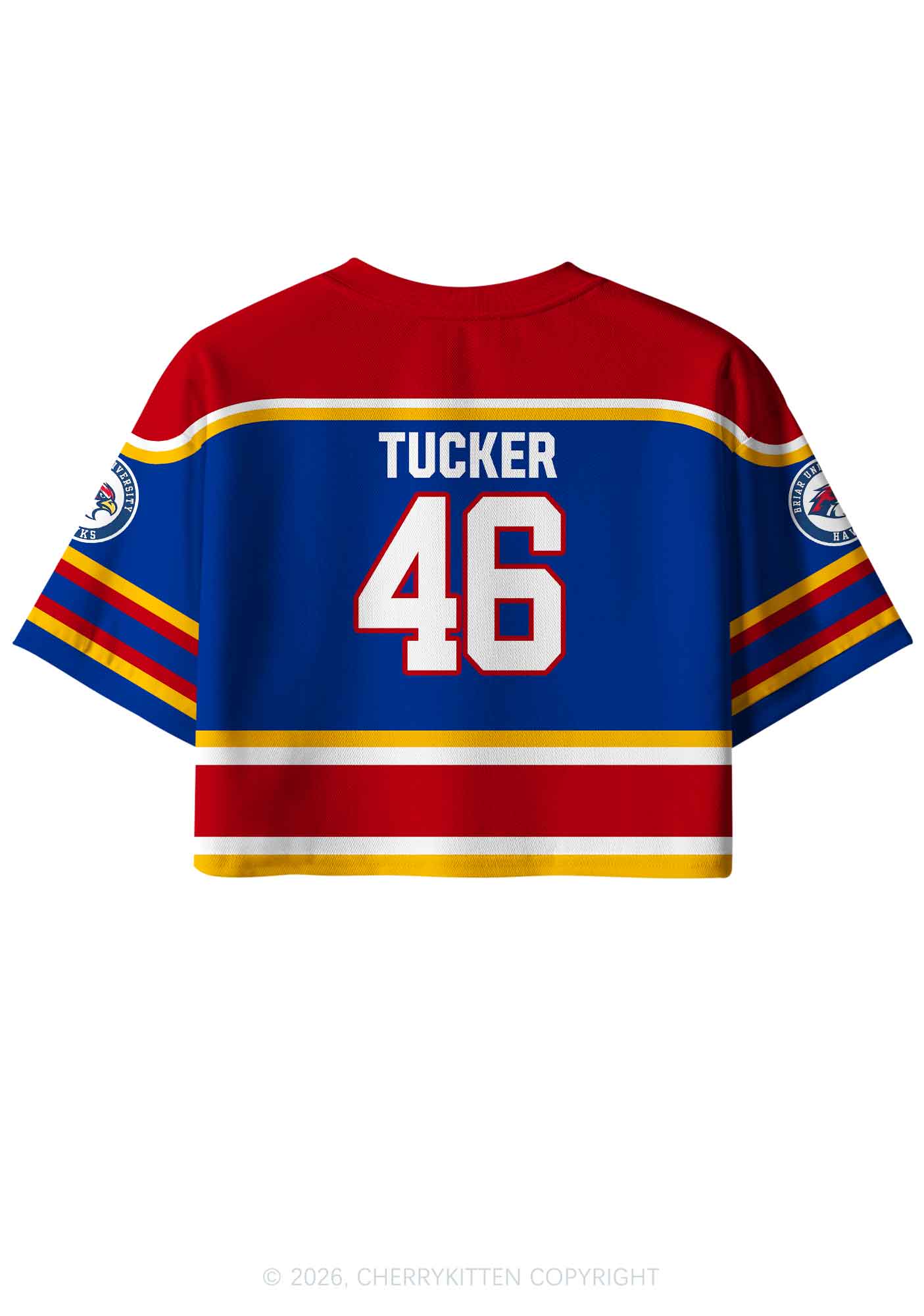 I Love Four Hockey Boys JT Y2K Crop Sport Jersey Shirts Cherrykitten