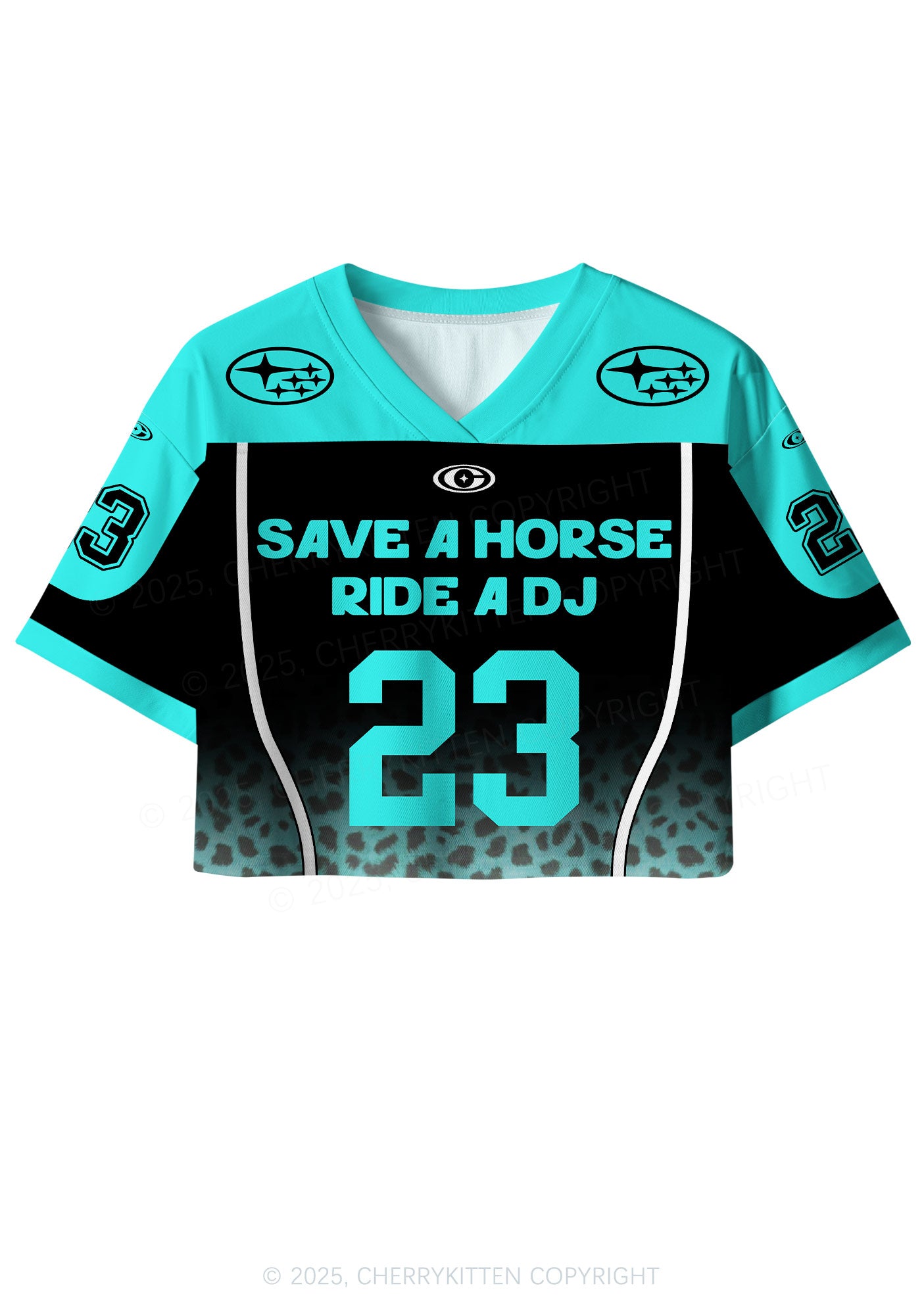 Custom Black Ride A DJ Y2K Crop Sport Jersey Shirts Cherrykitten