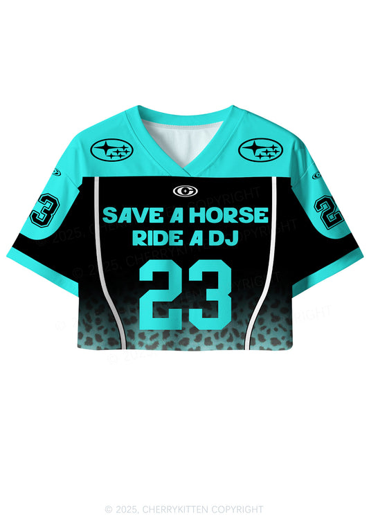 Custom Black Ride A DJ Y2K Crop Sport Jersey Shirts Cherrykitten