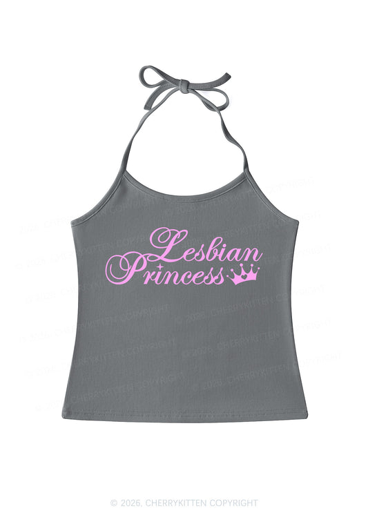Lesbian Princess Pride Y2K Halter Neck Cami Cherrykitten