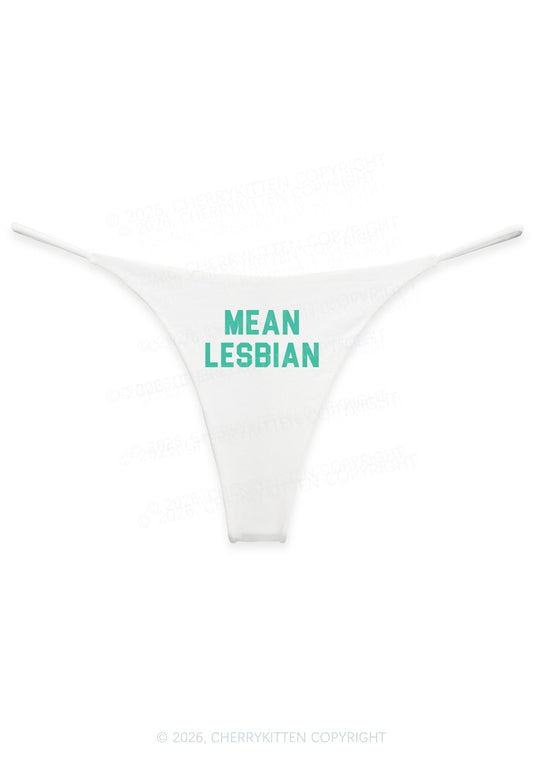 Mean Lesbian Pride Y2K Bikini String Thong Cherrykitten