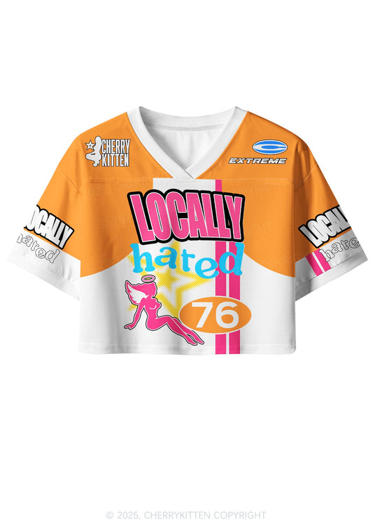 Custom Locally Hated Girl Y2K Crop Sport Jersey Shirts Cherrykitten