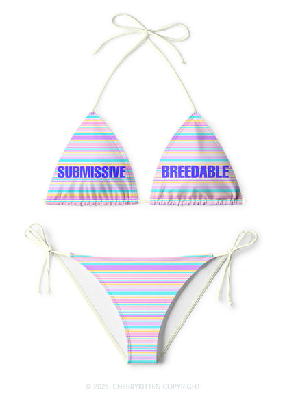 Submissive Breedable Y2K Print Bikini Set Cherrykitten