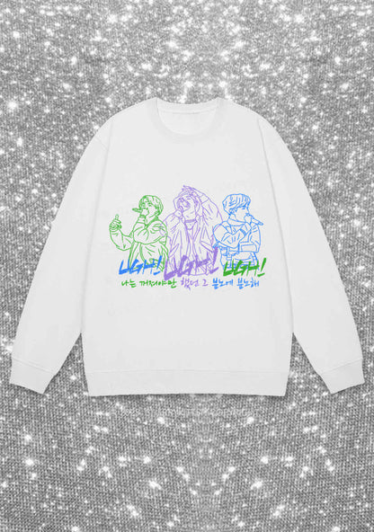 UGH Bangtan Rapline Kpop Y2K Sweatshirt Cherrykitten