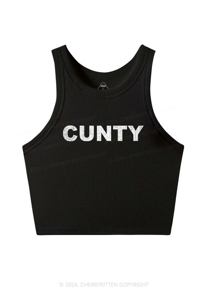 Cunty Y2K Crop Tank Top Cherrykitten