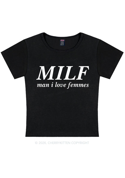 Man I Love Femme Pride Y2K Baby Tee Cherrykitten