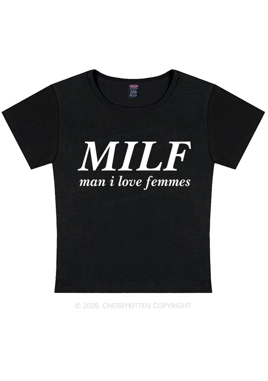 Man I Love Femme Pride Y2K Baby Tee Cherrykitten