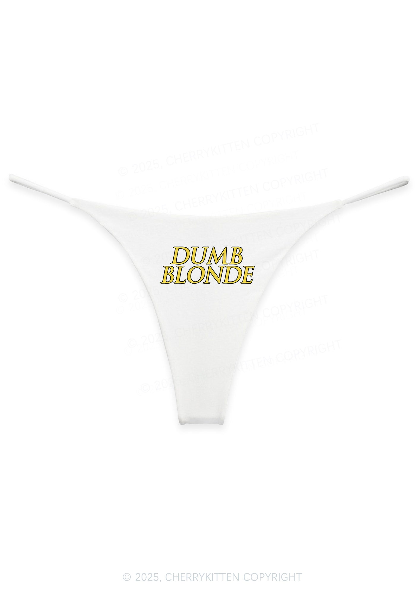Dumb Blonde Y2K Bikini String Thong Cherrykitten