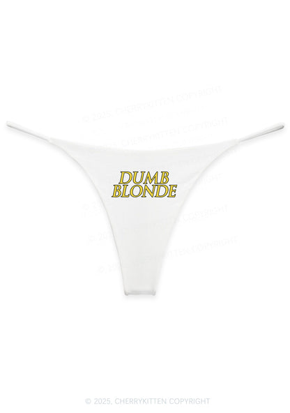 Dumb Blonde Y2K Bikini String Thong Cherrykitten