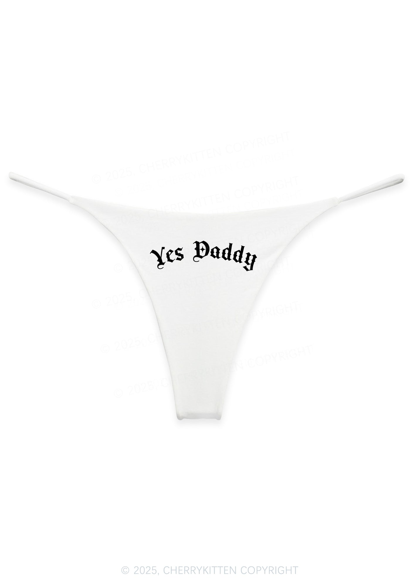 Yes Daddy Goth Y2K Bikini String Thong Cherrykitten