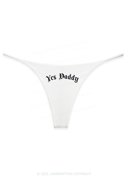 Yes Daddy Goth Y2K Bikini String Thong Cherrykitten