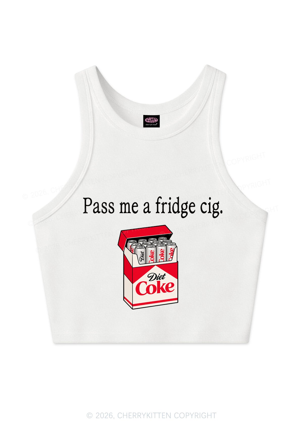 Pass Me Fridge Cig Y2K Crop Tank Top Cherrykitten