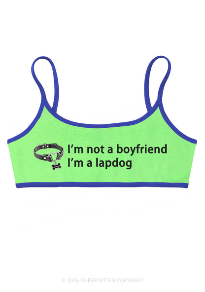 Im Not A BF Im A Lapdog Y2K Super Crop Cami Cherrykitten