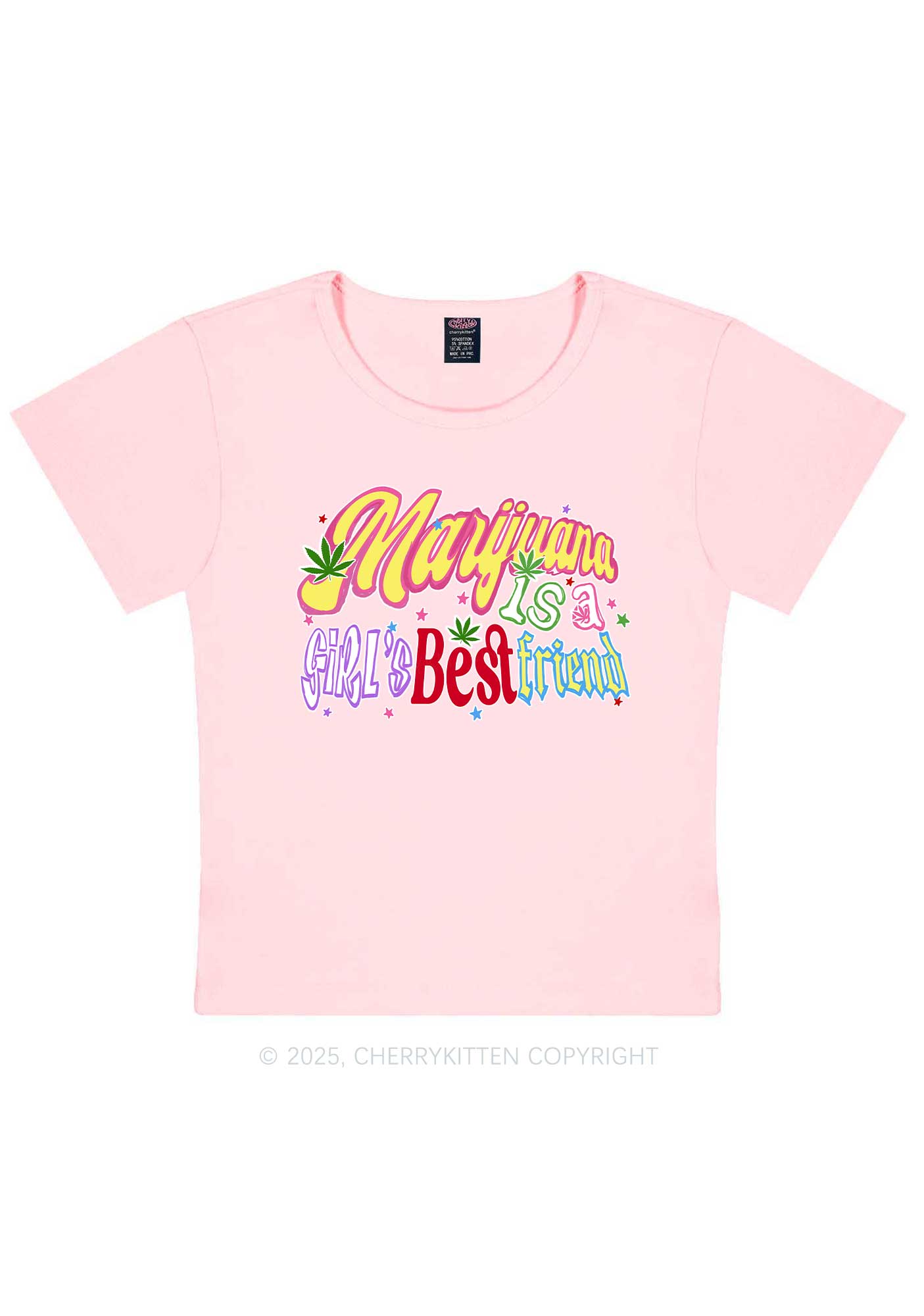 Girls Best Friend Y2K Baby Tee Cherrykitten