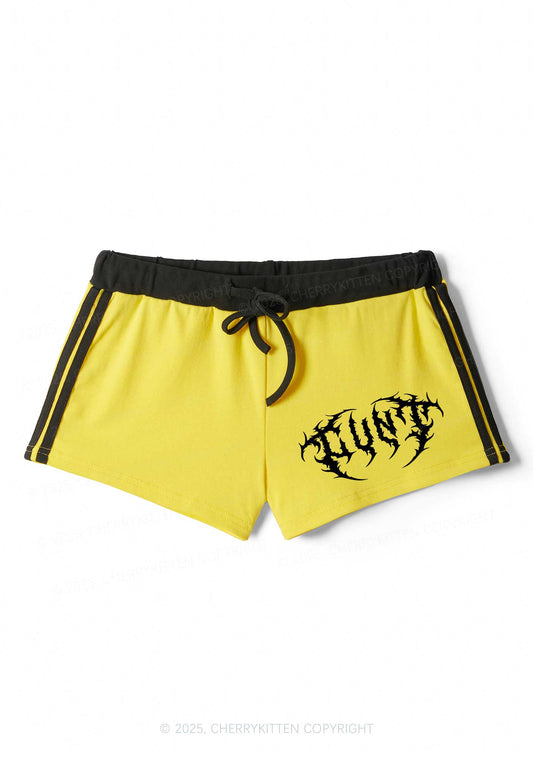 Halloween Punk Cxxt Y2K Drawstring Mini Shorts Cherrykitten