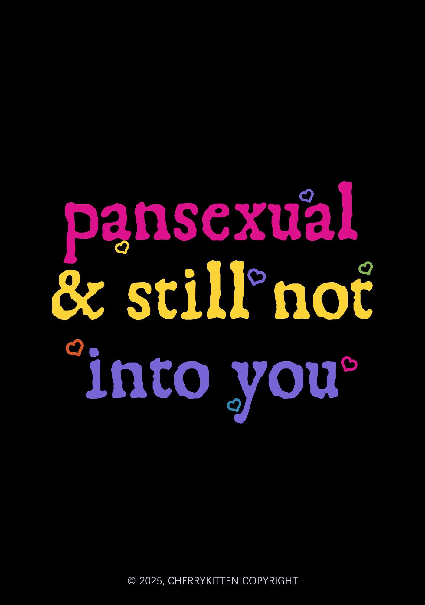 Pansexual Still Not Into You Pride 1Pc Y2K Pin Badge Cherrykitten