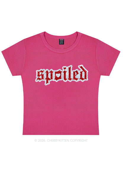Glitter Stroke Spoiled Y2K Baby Tee Cherrykitten