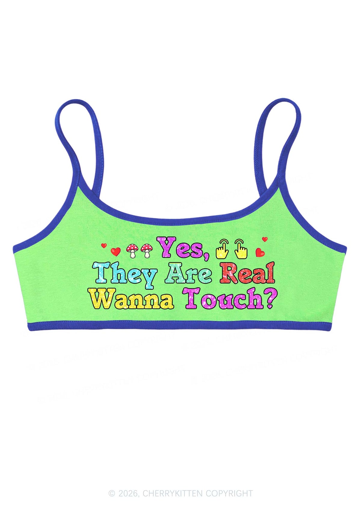 Yes They Are Real Y2K Super Crop Cami Cherrykitten