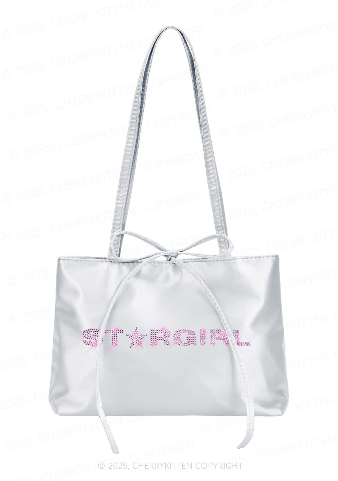 Rhinestone Stargirl Y2K Satin Bags Cherrykitten