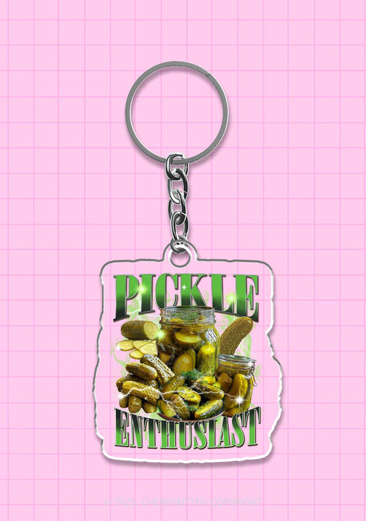 Pickle Enthusiast 1Pc Y2K Keychain Cherrykitten